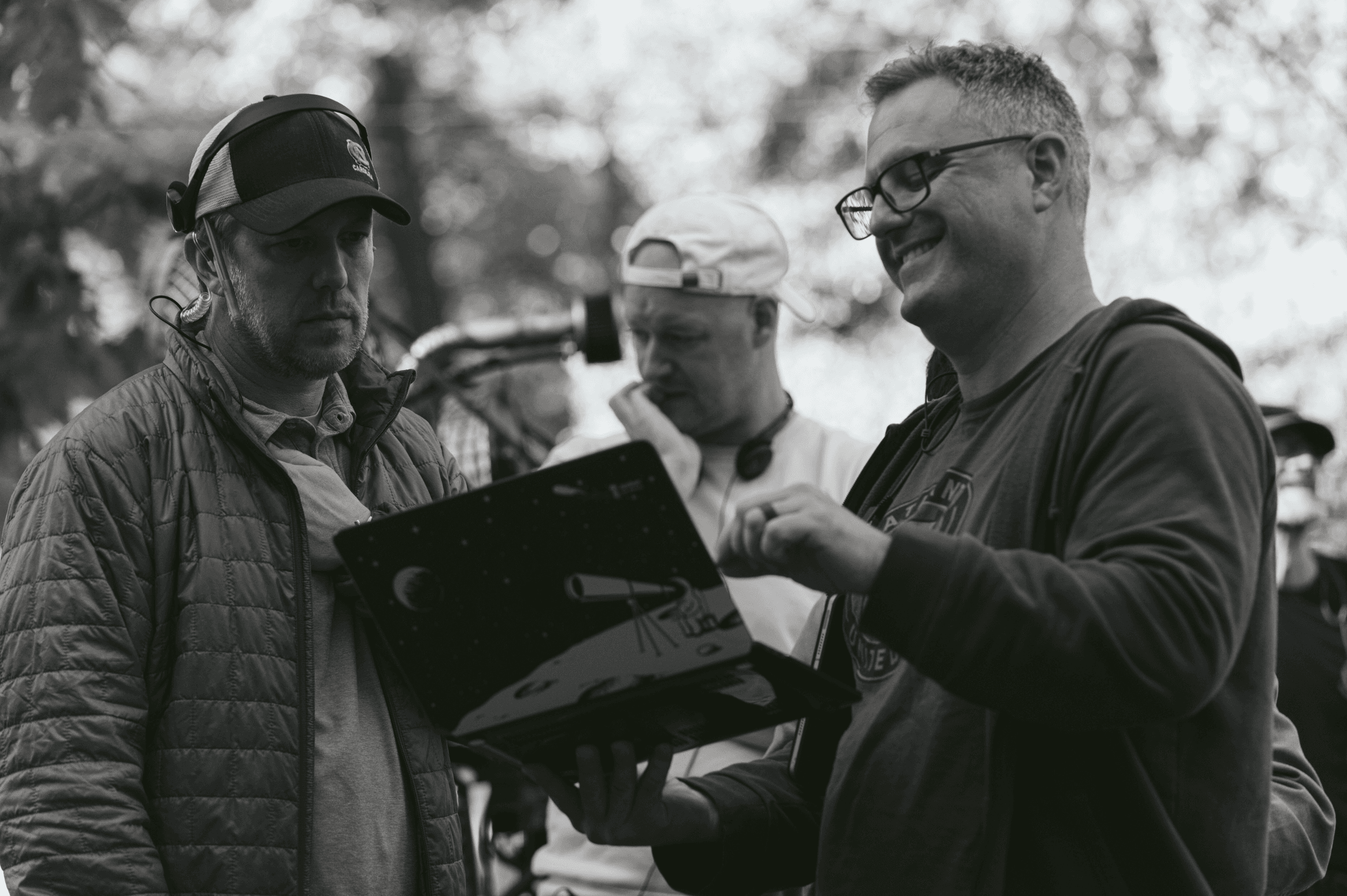 Director reviewing storyboard